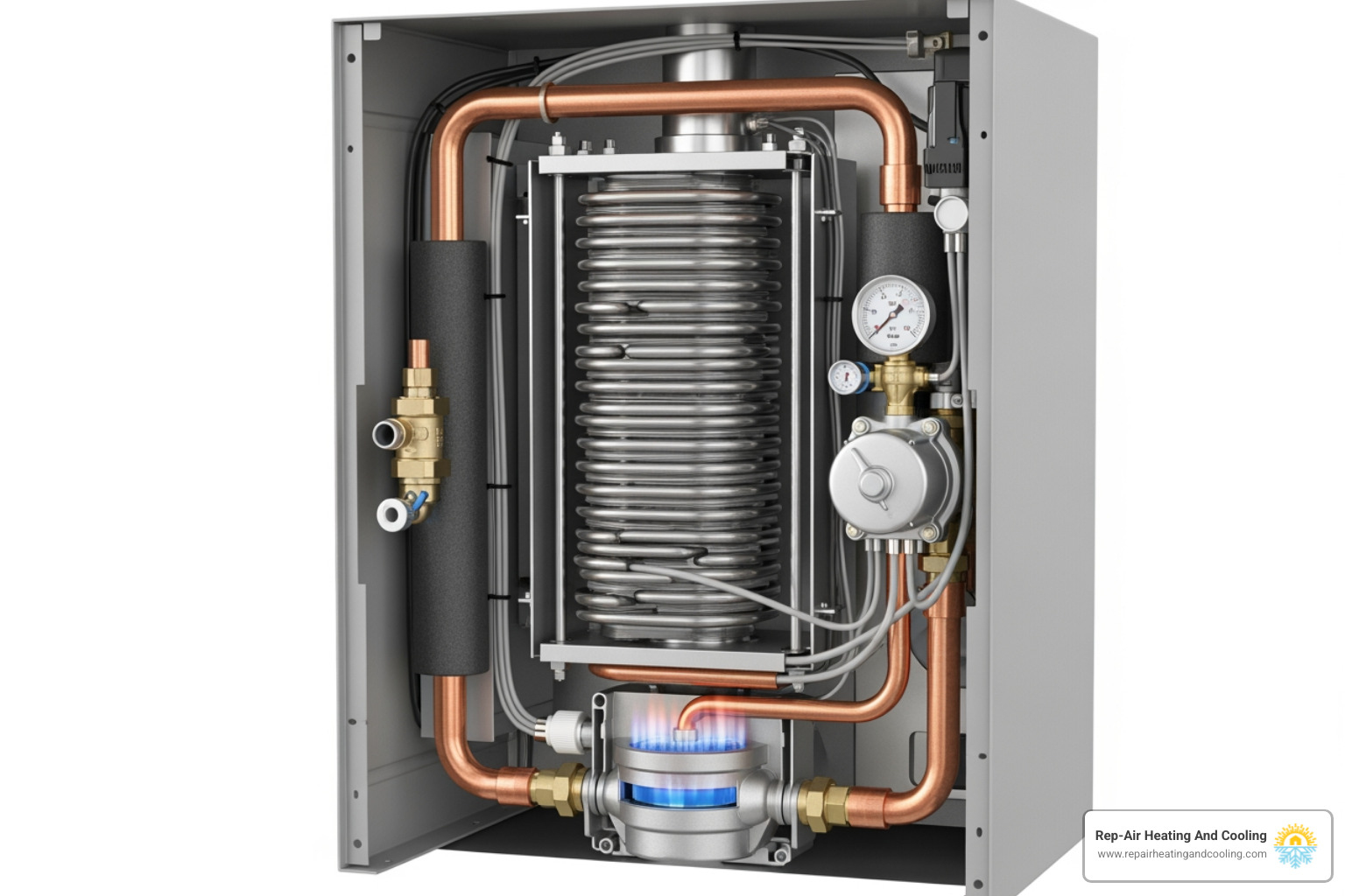 cutaway view of a boiler showing the heat exchanger - boiler making noise in mission, bc cutaway view of a boiler showing the heat exchanger - boiler making noise in mission, bc