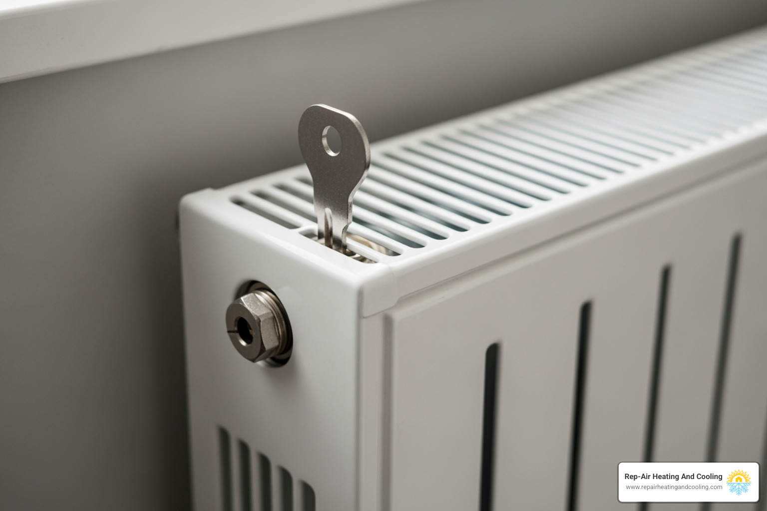 Radiator with a bleed key - boiler making noise in brookswood, bc