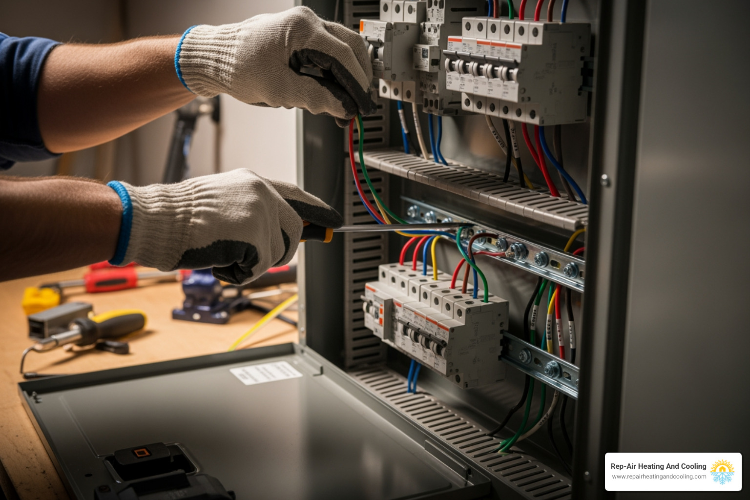 an electrician working on a residential electrical panel - electrical repair langley bc an electrician working on a residential electrical panel - electrical repair langley bc