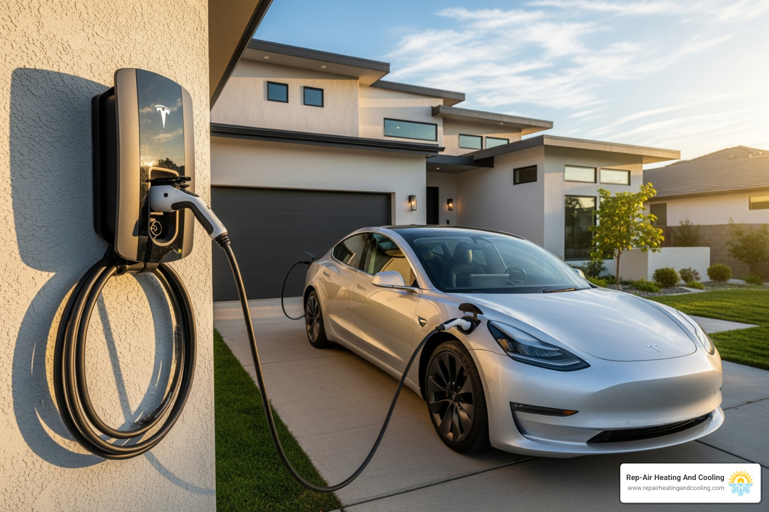 EV charger installed on the side of a suburban home - electrician mission bc EV charger installed on the side of a suburban home - electrician mission bc