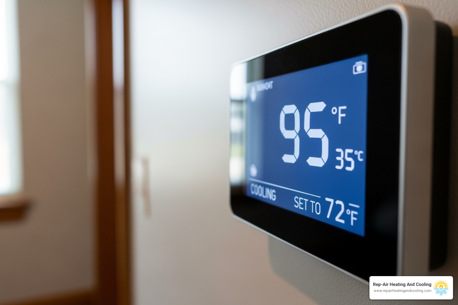 of a thermostat showing an incorrect temperature - heat pump repair abbotsford bc of a thermostat showing an incorrect temperature - heat pump repair abbotsford bc