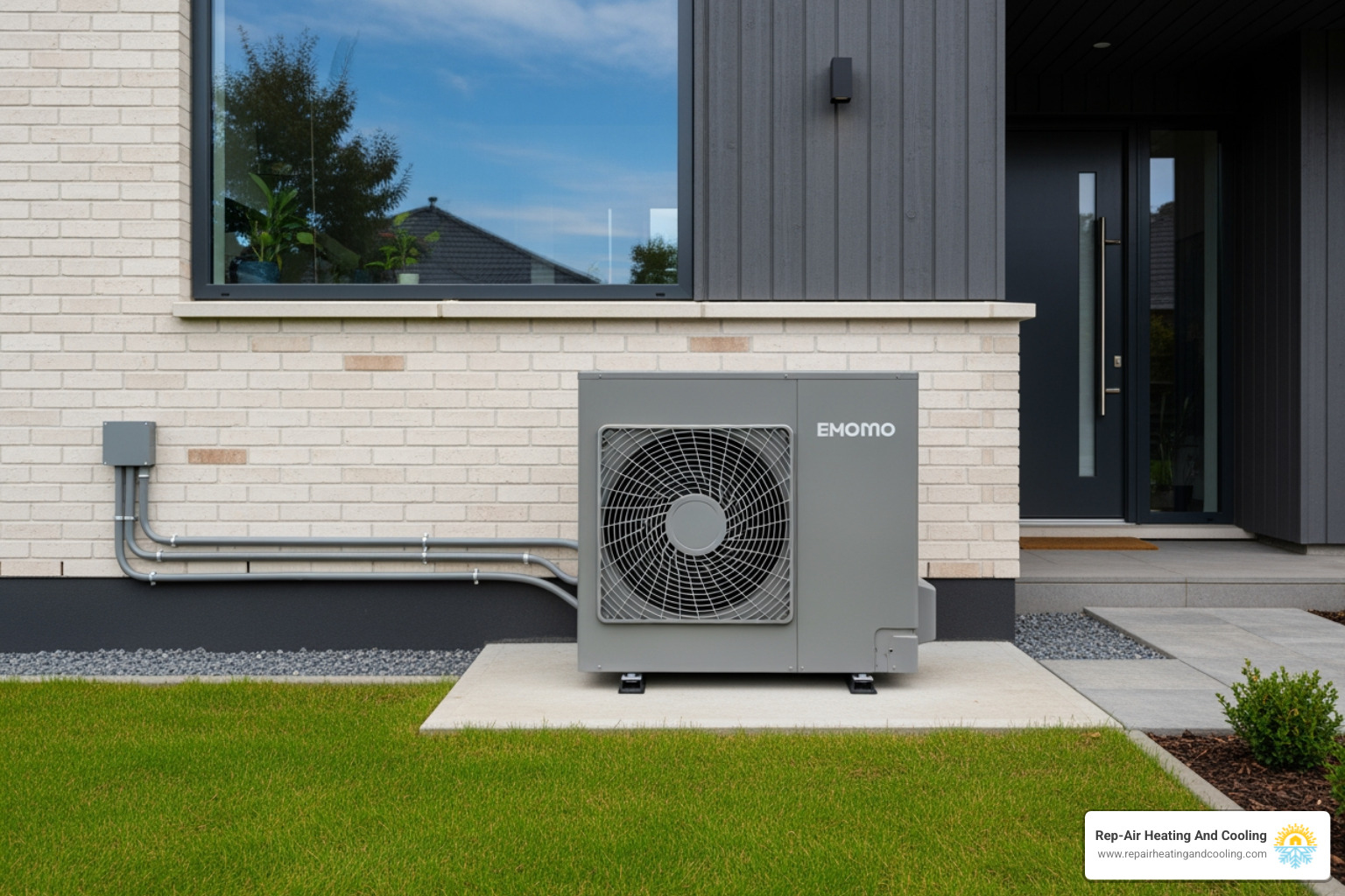 of a clean outdoor heat pump unit, free of debris. - 24/7 heat pump installation walnut grove