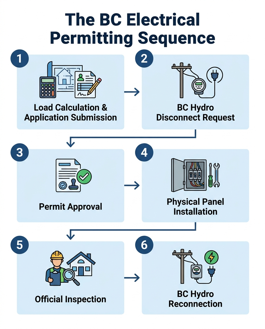 The BC Electrical Permitting Sequence
