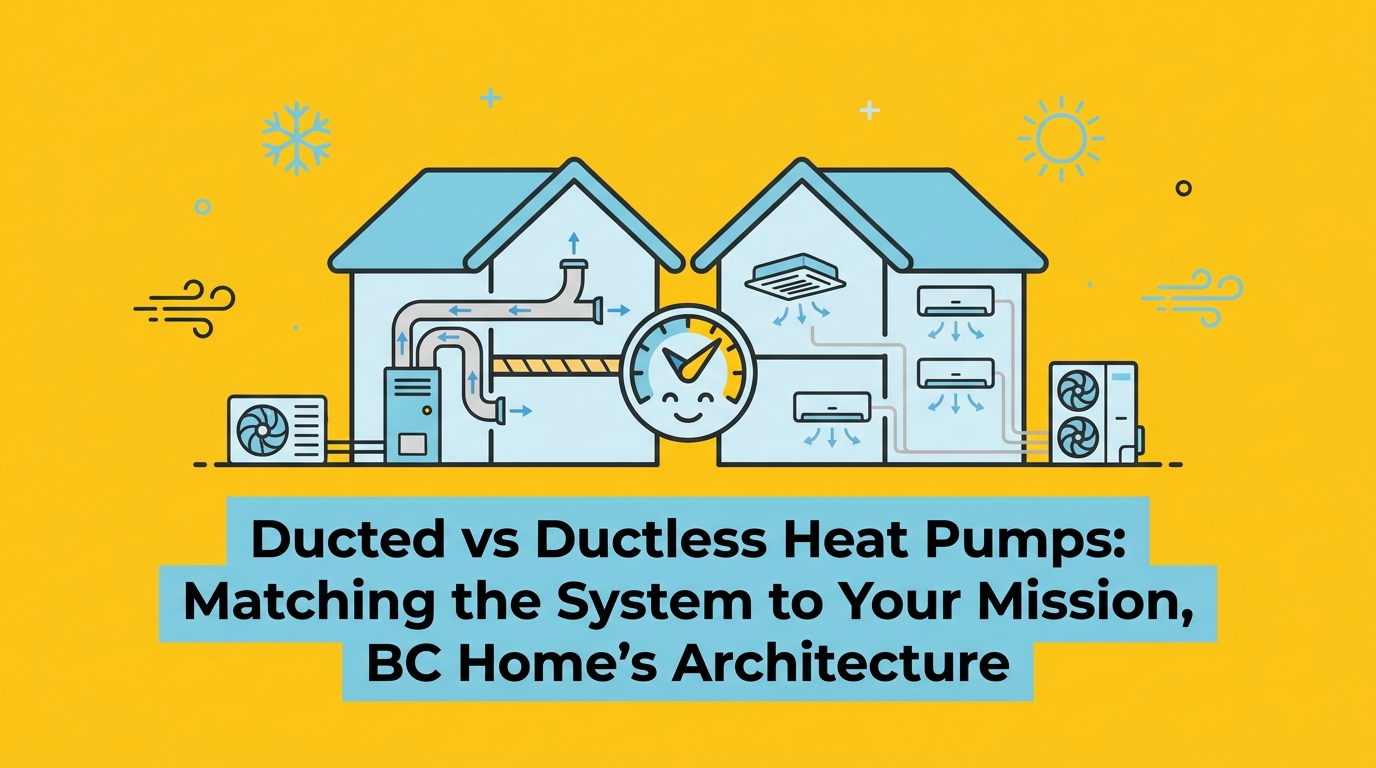 Ducted vs Ductless Heat Pumps: Matching the System to Your Mission, BC Home's Architecture — featured image