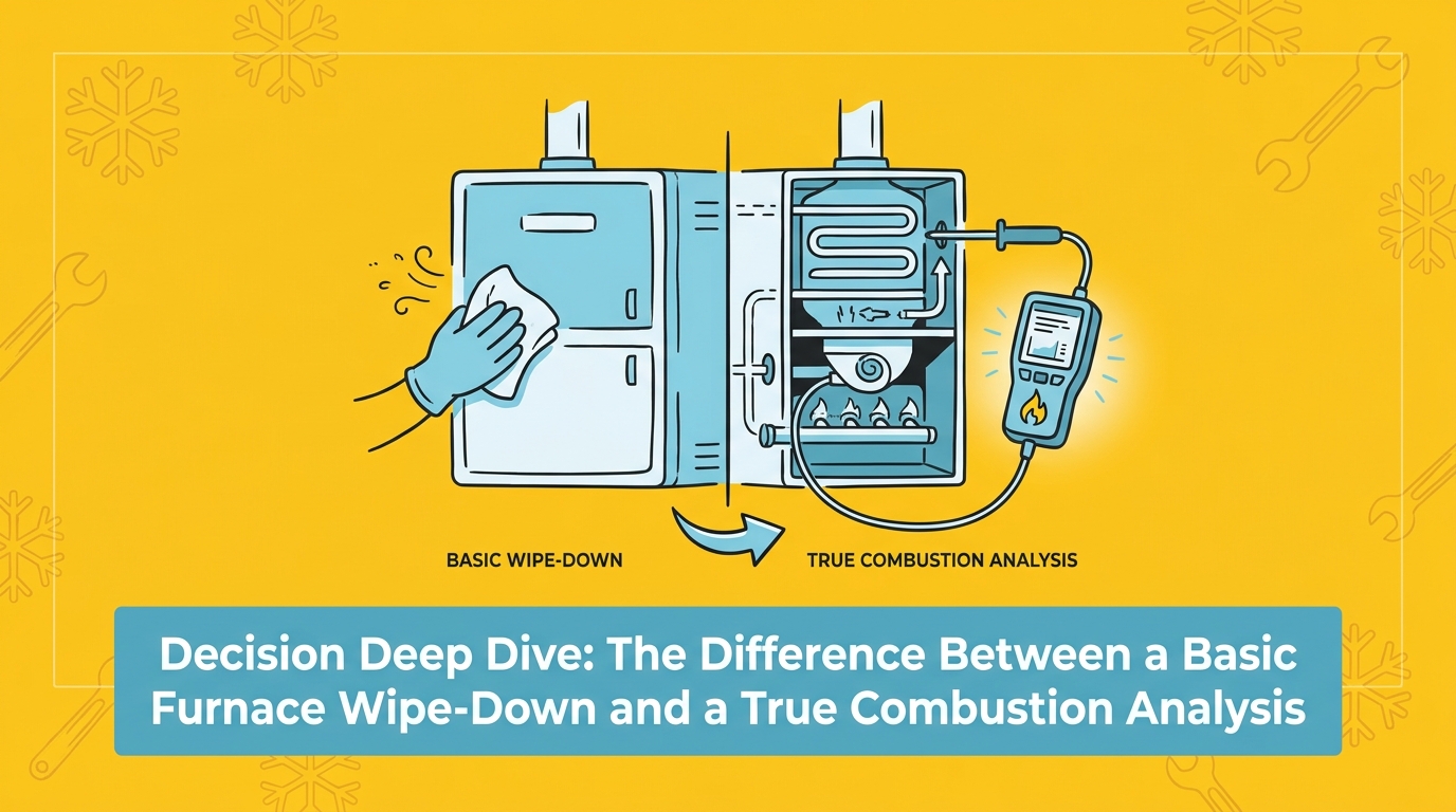 The Difference Between a Basic Furnace Wipe-Down and a True Combustion Analysis
