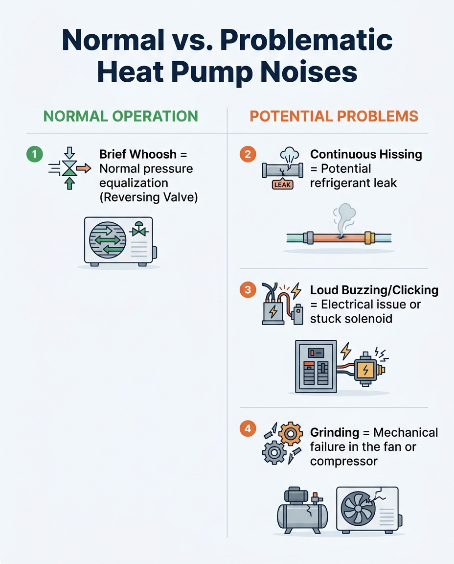 Normal vs. Problematic Heat Pump Noises