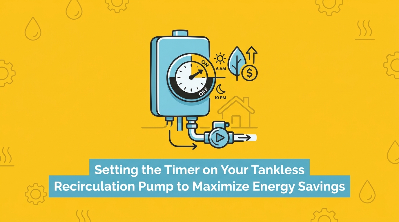 Setting the Timer on Your Tankless Recirculation Pump to Maximize Energy Savings