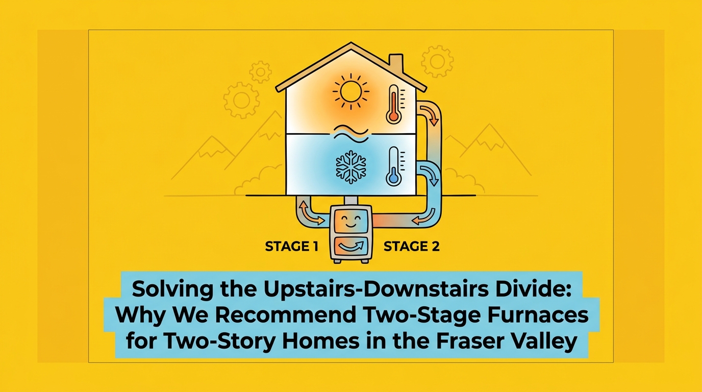 Solving the Upstairs-Downstairs Divide: Why We Recommend Two-Stage Furnaces for Two-Story Homes in the Fraser Valley — featured image