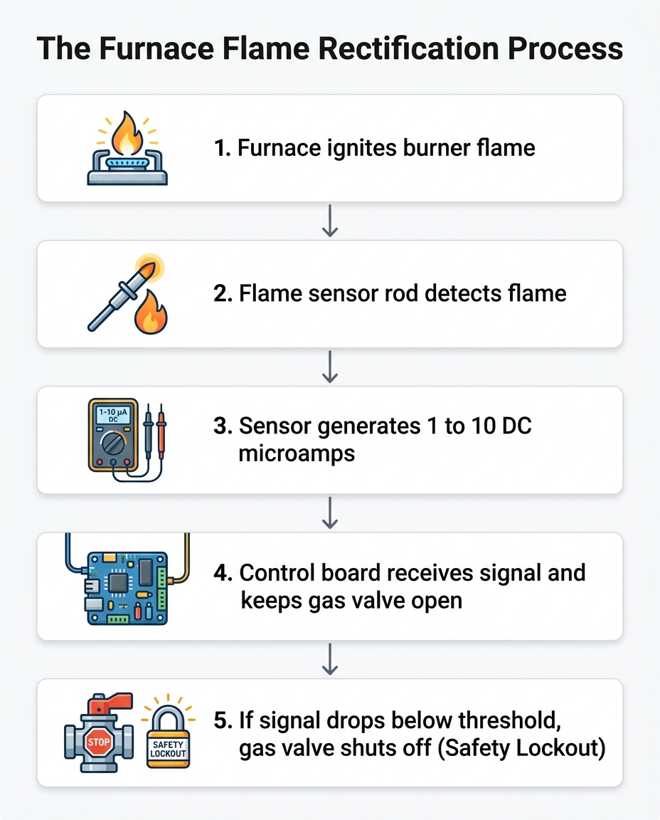 The Furnace Flame Rectification Process