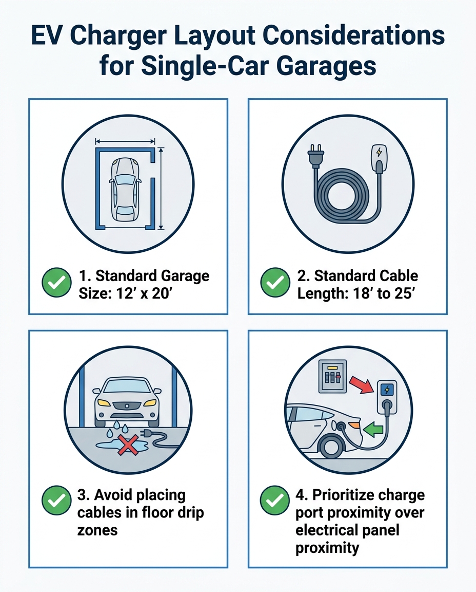 EV Charger Layout Considerations for Single-Car Garages