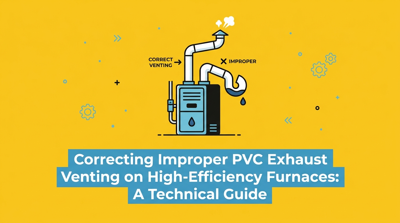 Correcting Improper PVC Exhaust Venting on High-Efficiency Furnaces