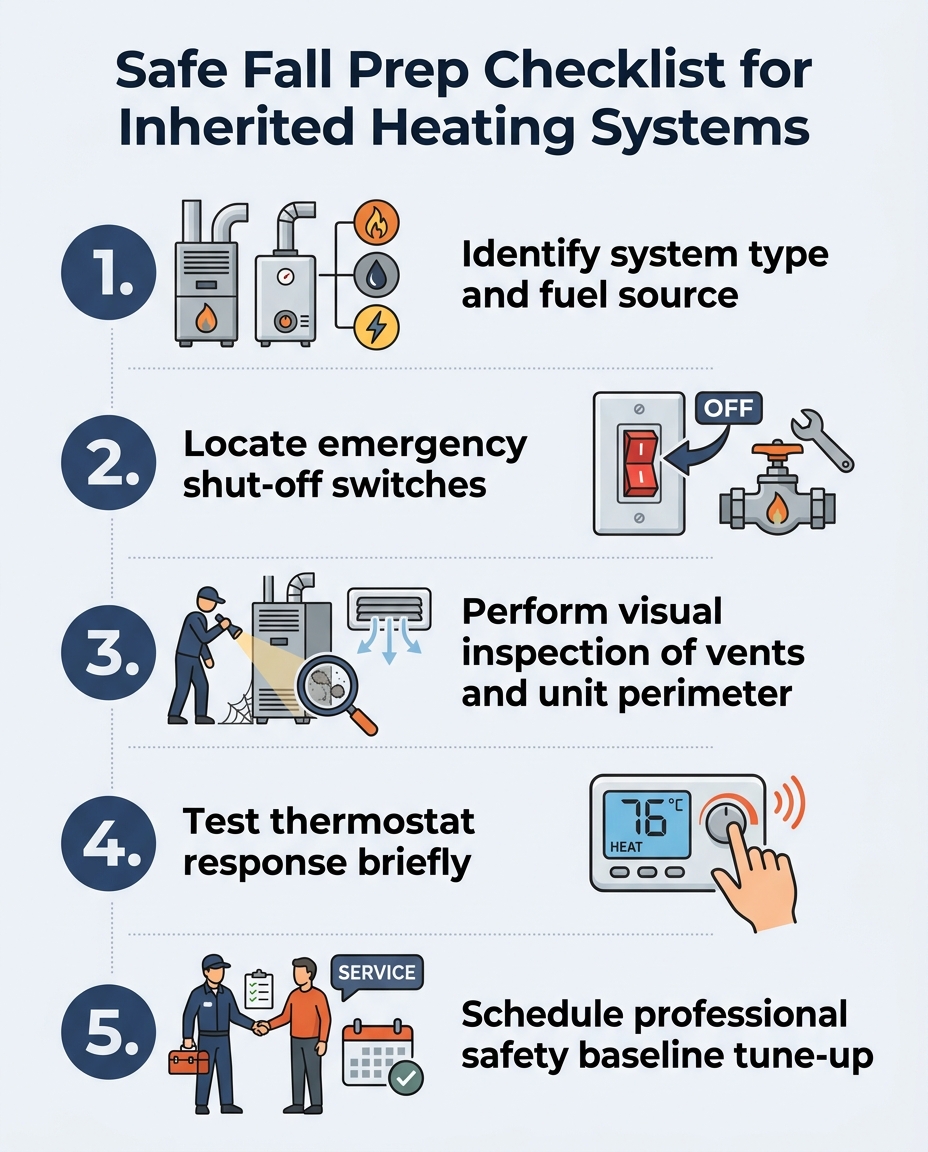 Safe Fall Prep Checklist for Inherited Heating Systems