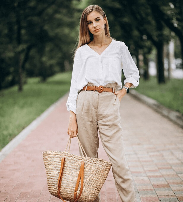 women dressed in casual style
