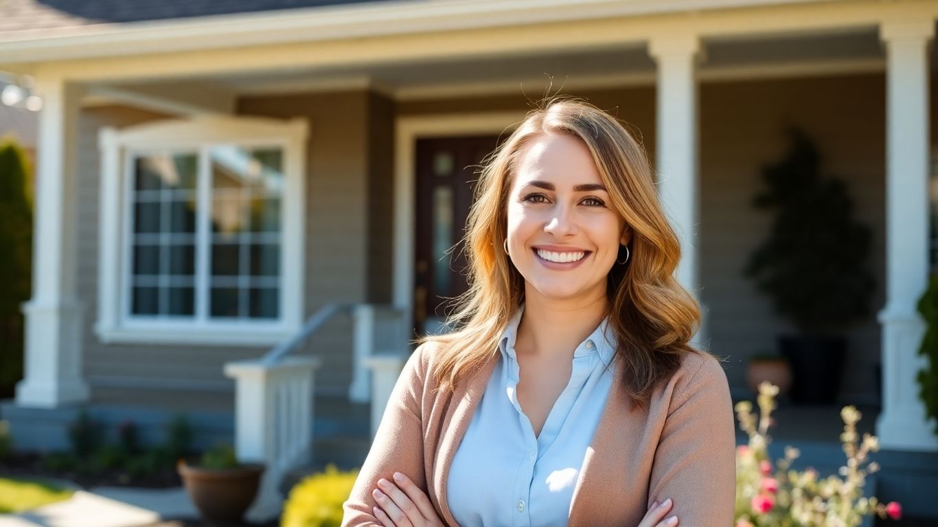 Realtor and house in Pitt Meadows