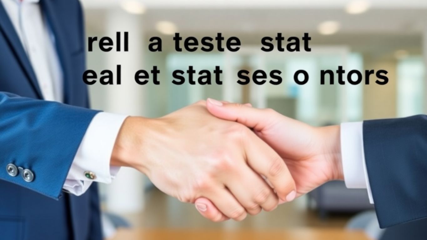 Handshake symbolizing successful real estate negotiation and communication.