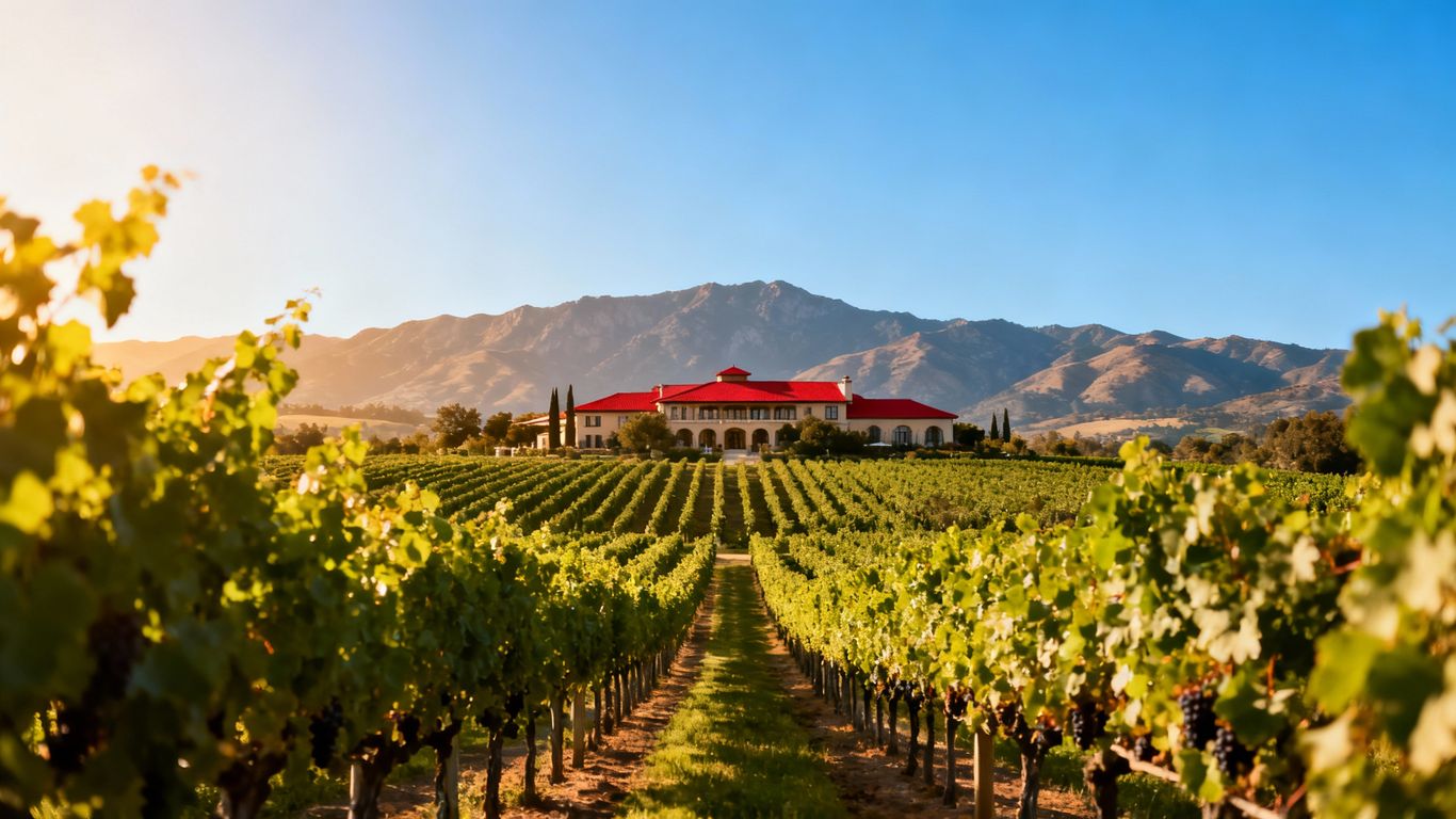 Vineyard and winery in Okanagan Valley