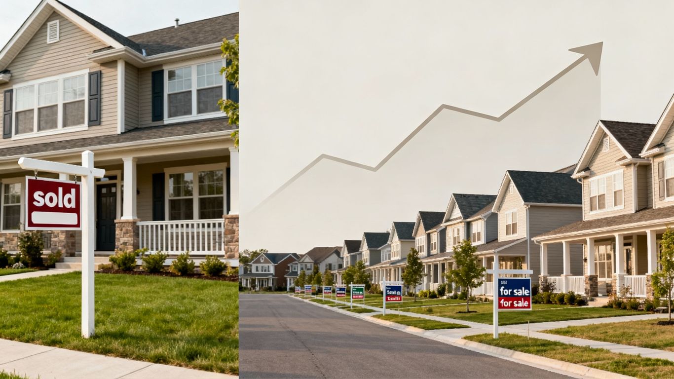 British Columbia housing market with weak sales and rising listings.