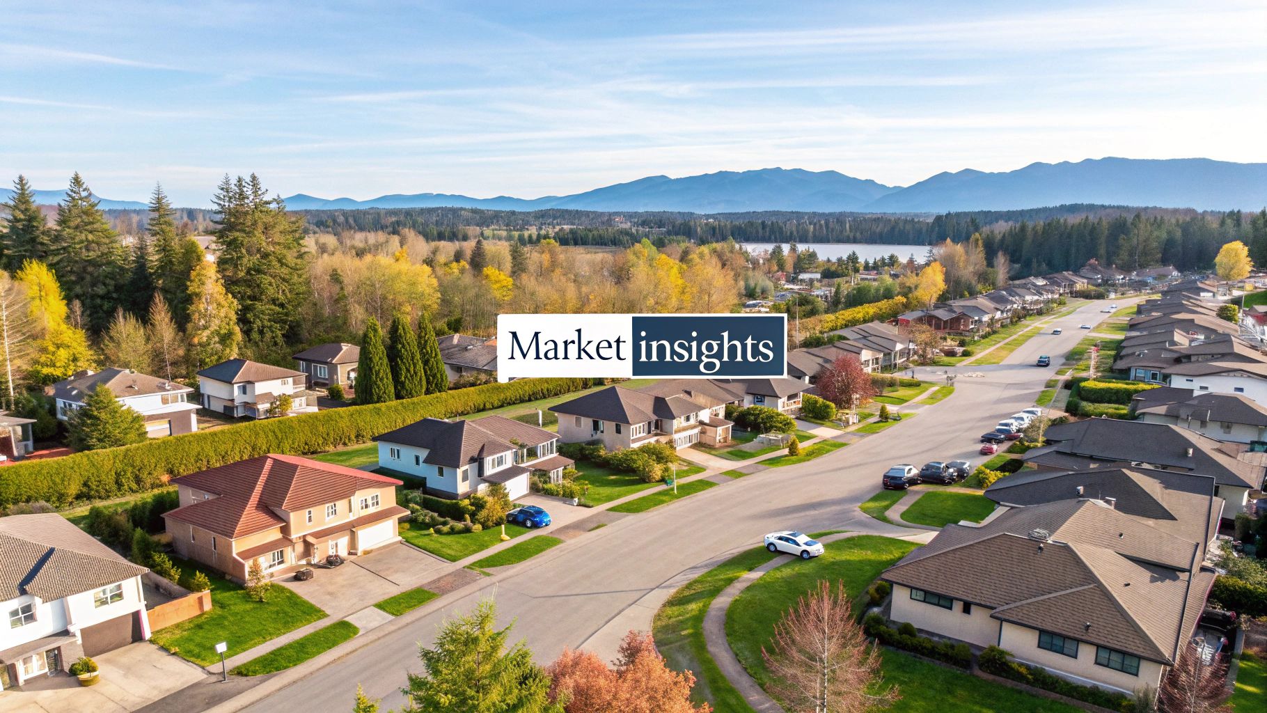 A realtor presenting a market data report on a tablet to clients in their home
