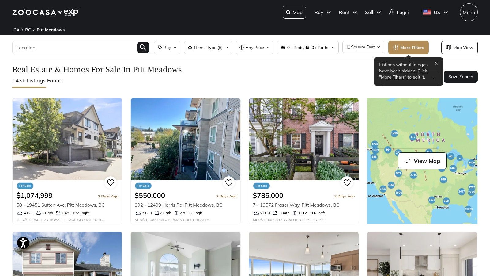Zoocasa (national brokerage owned by eXp Realty; active in BC)