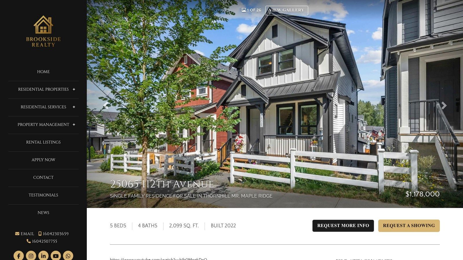 Nicole Isherwood – Active listing page (Brookside marketing site)