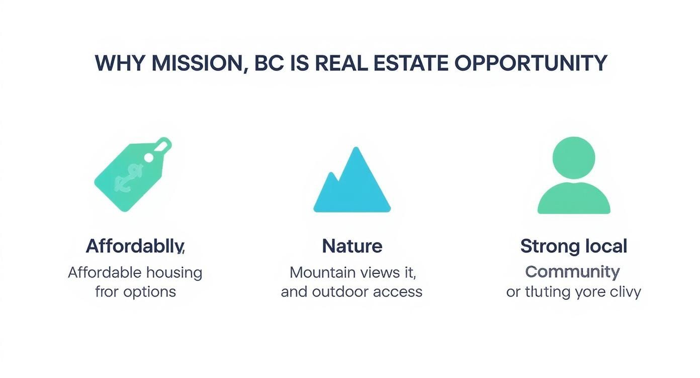 Infographic about real estate mission bc
