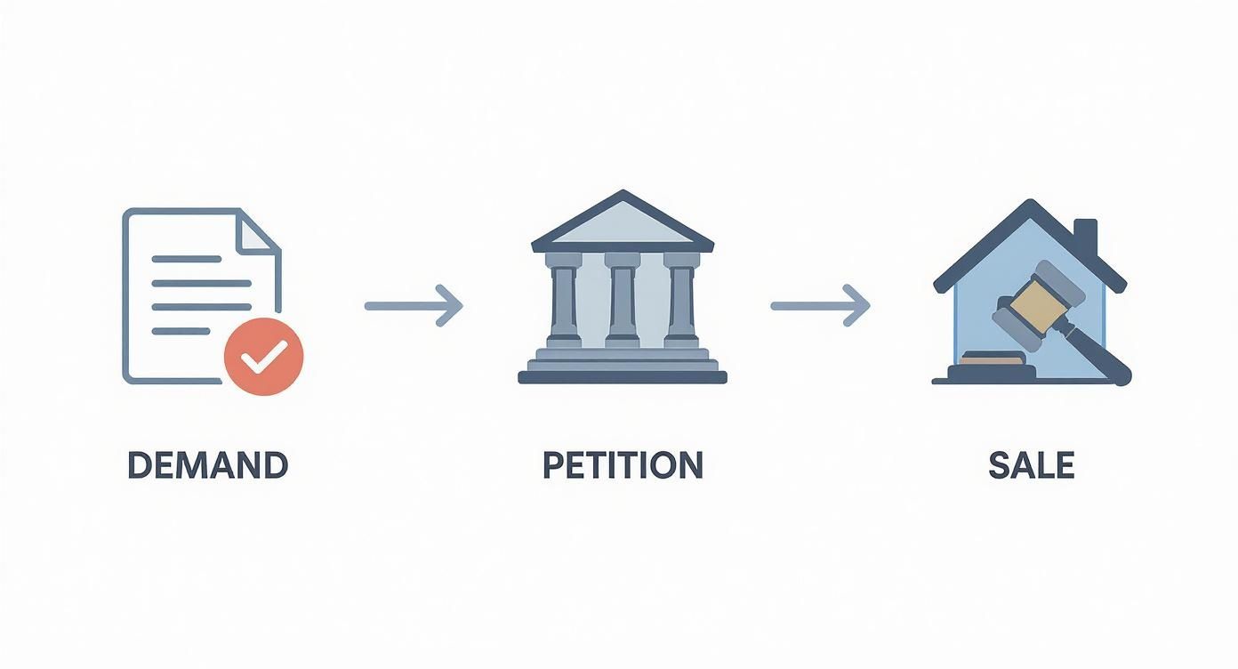 Infographic about foreclosure process in bc