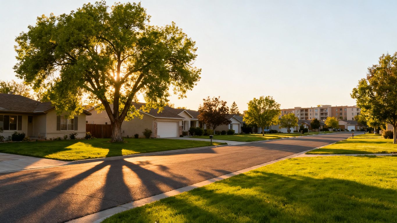 South Delta houses and trees