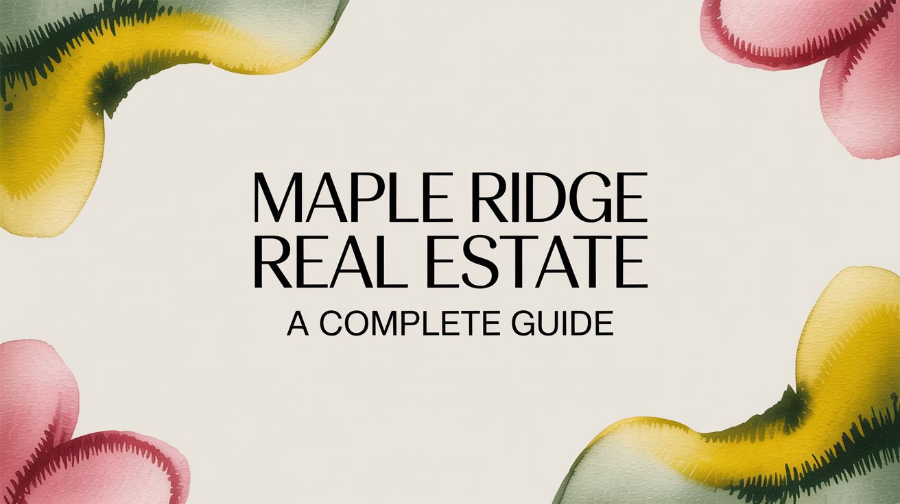 Maple Ridge Real Estate A Complete Guide