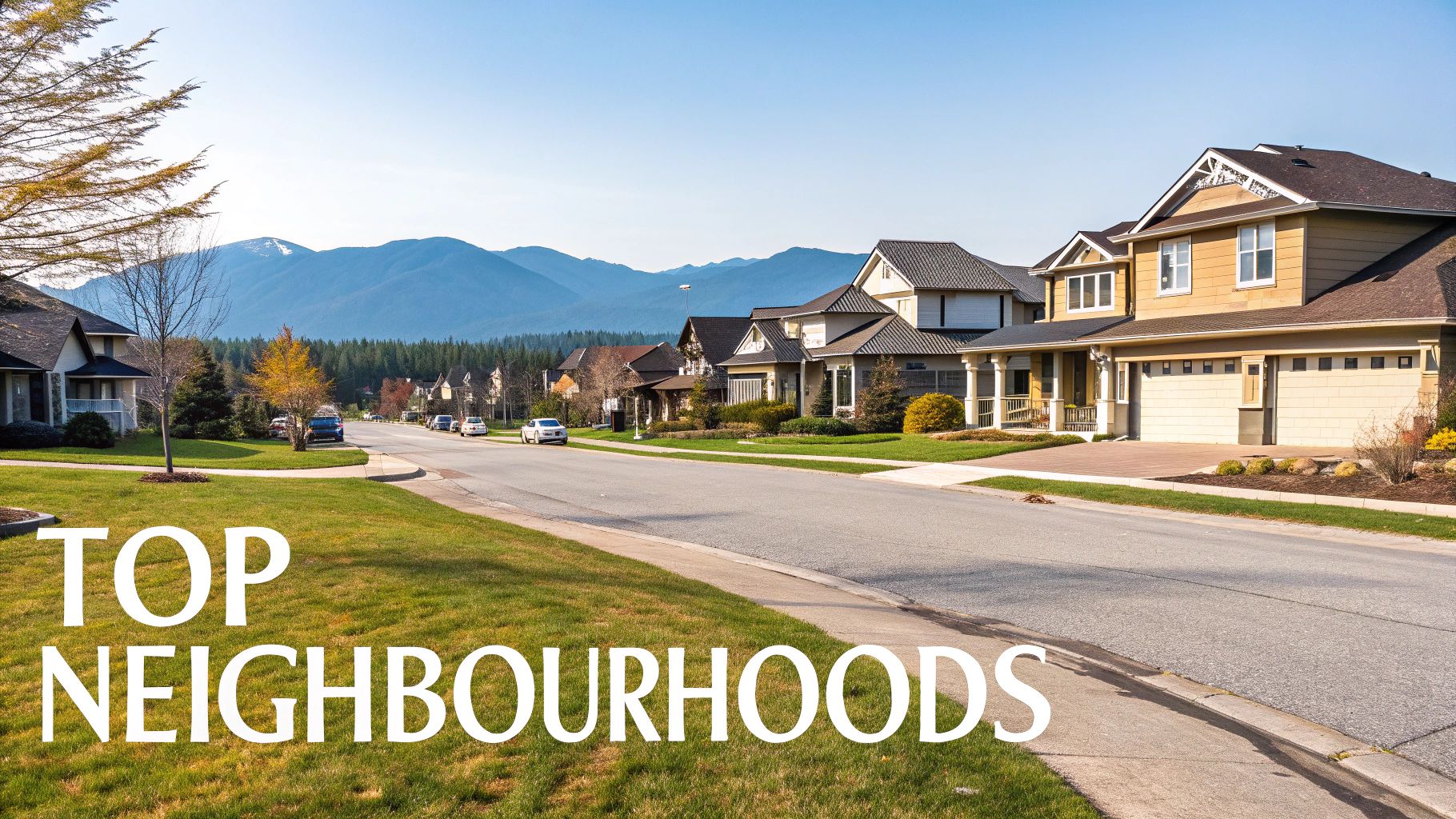 A beautiful home in a Maple Ridge neighbourhood surrounded by lush greenery.