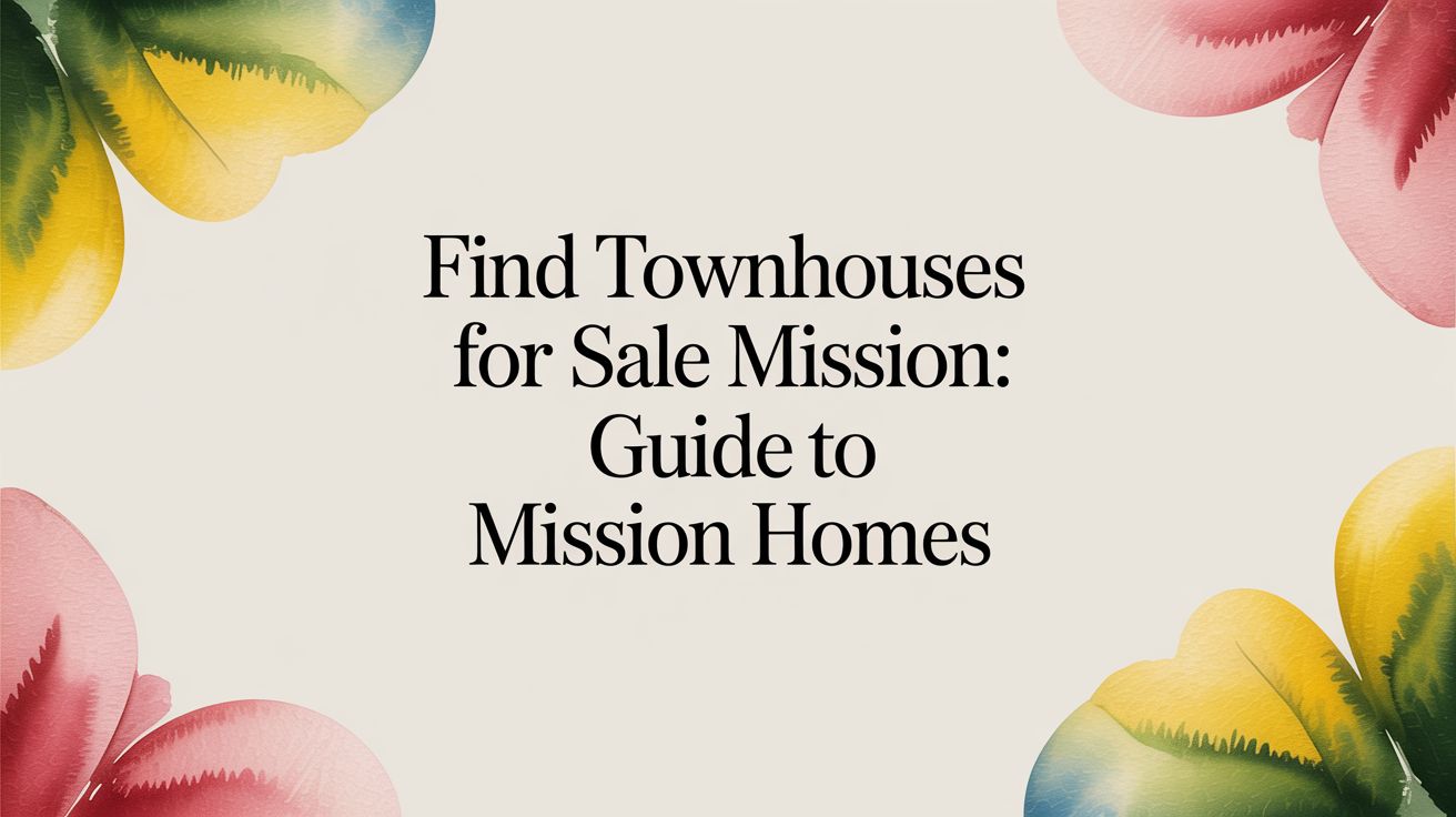 Find Townhouses for Sale in Mission: A Homebuyer's Guide