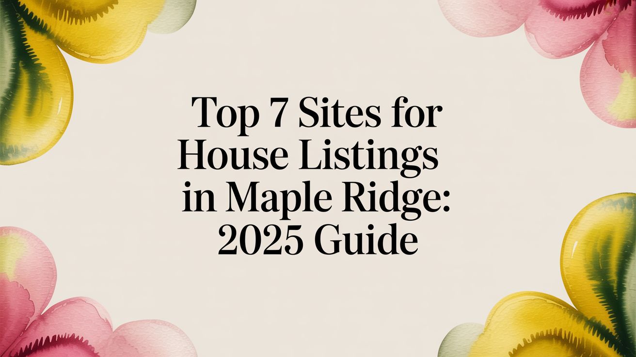 Top 7 Sites for House Listings in Maple Ridge: 2025 Guide