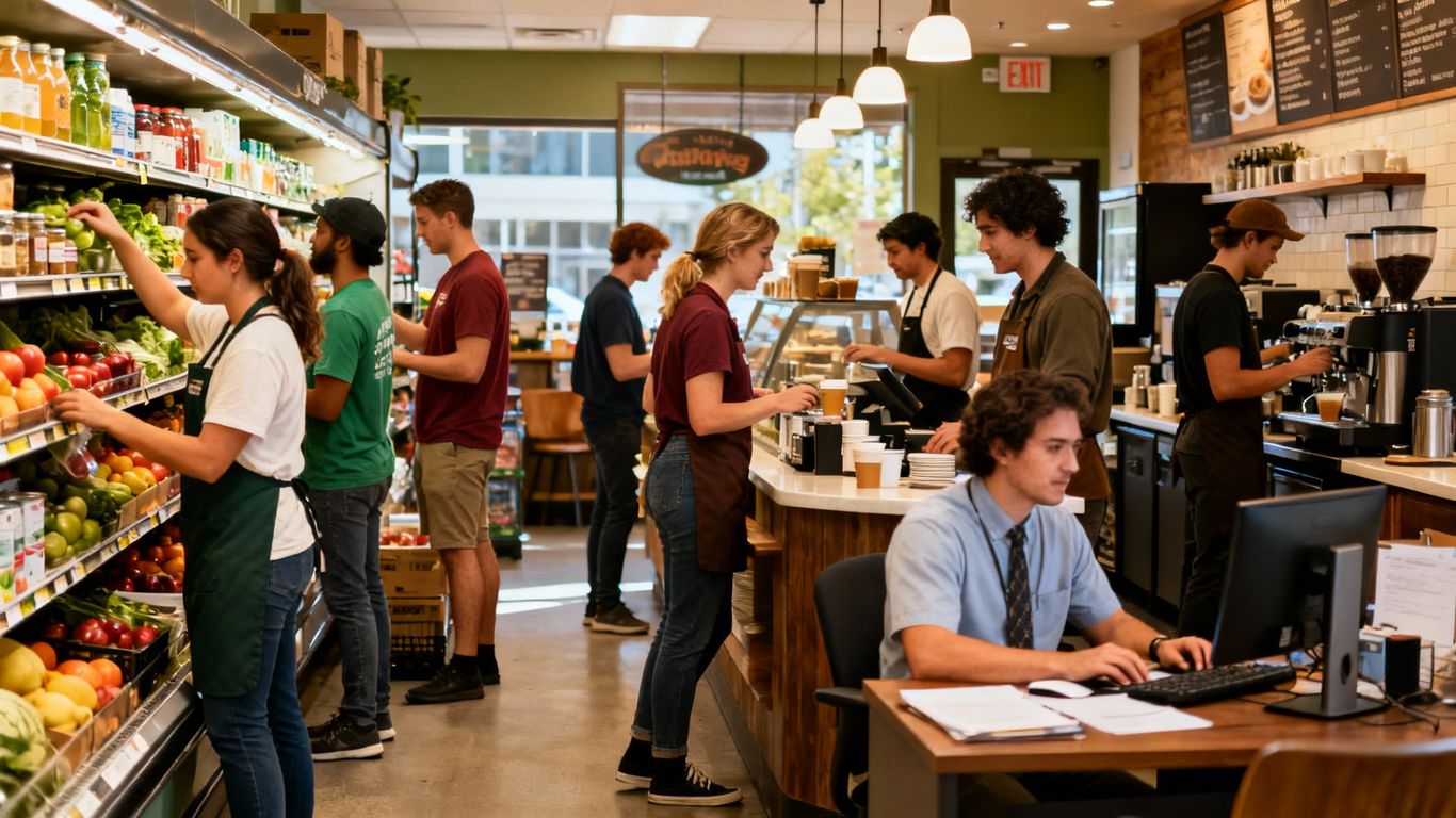 People working part-time jobs in British Columbia.