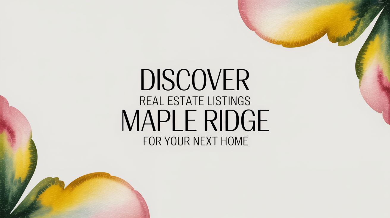 Discover real estate listings maple ridge for your next home