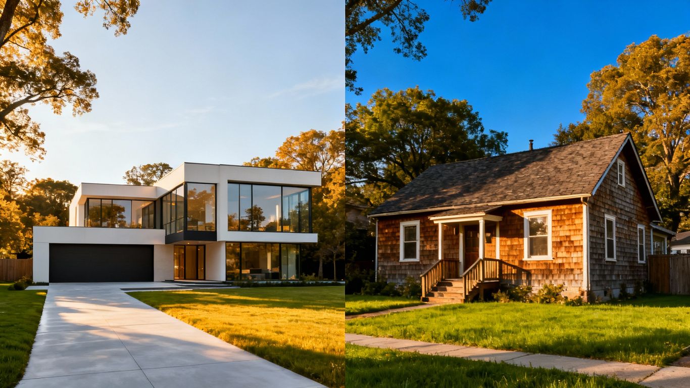 Vancouver houses: luxury vs. modest homes