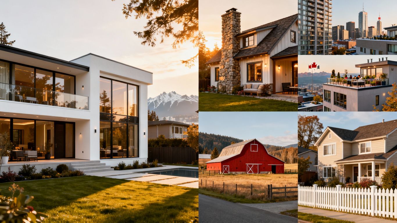 Vancouver home vs. diverse Canadian properties comparison.