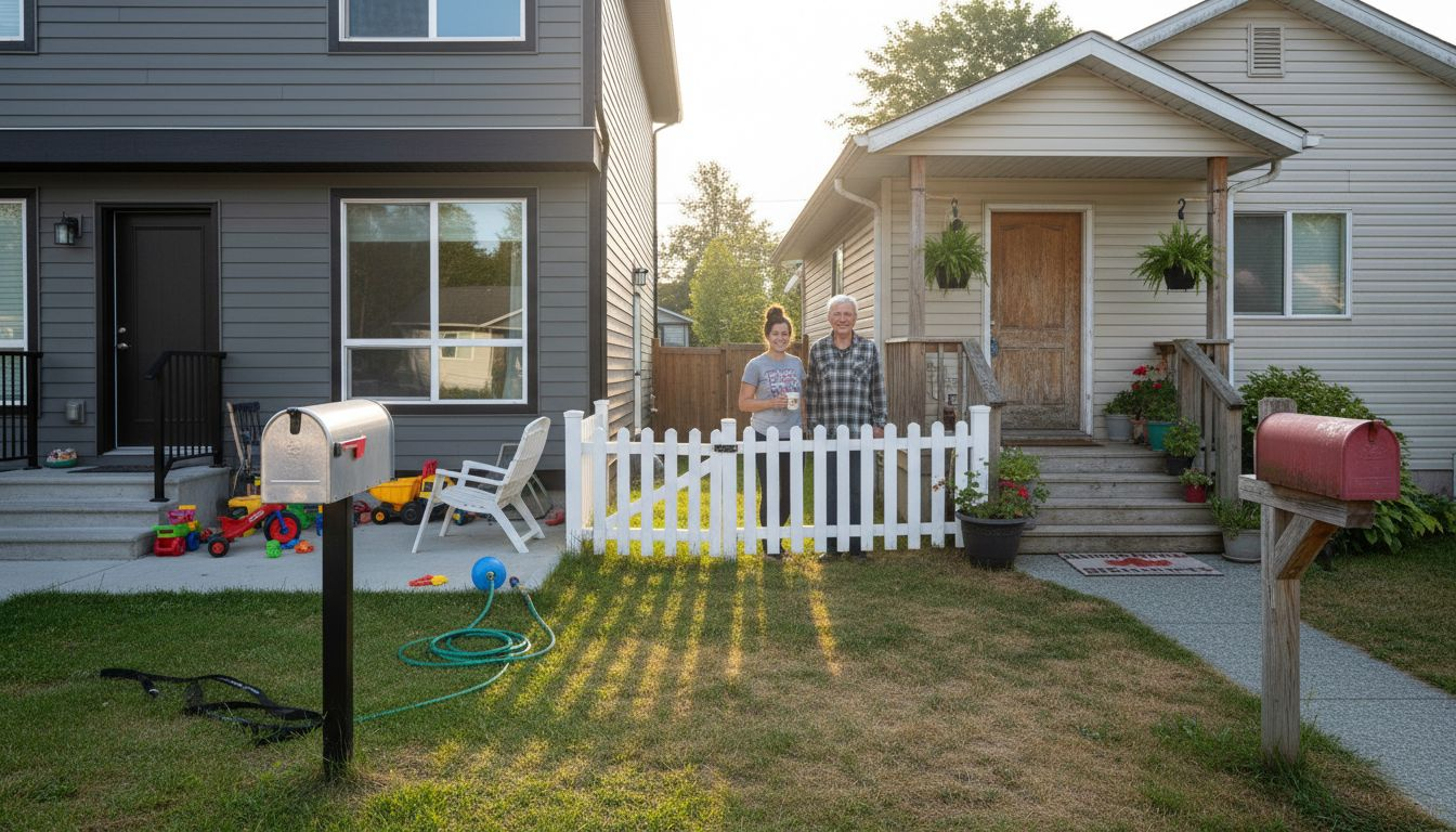 Neighbours in contrasting Maple Ridge homes