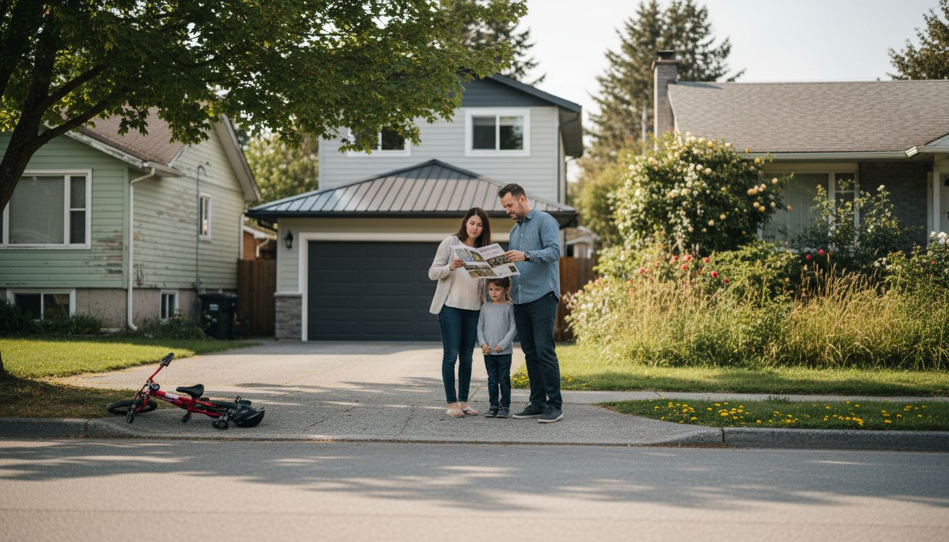 Family views diverse Maple Ridge home types