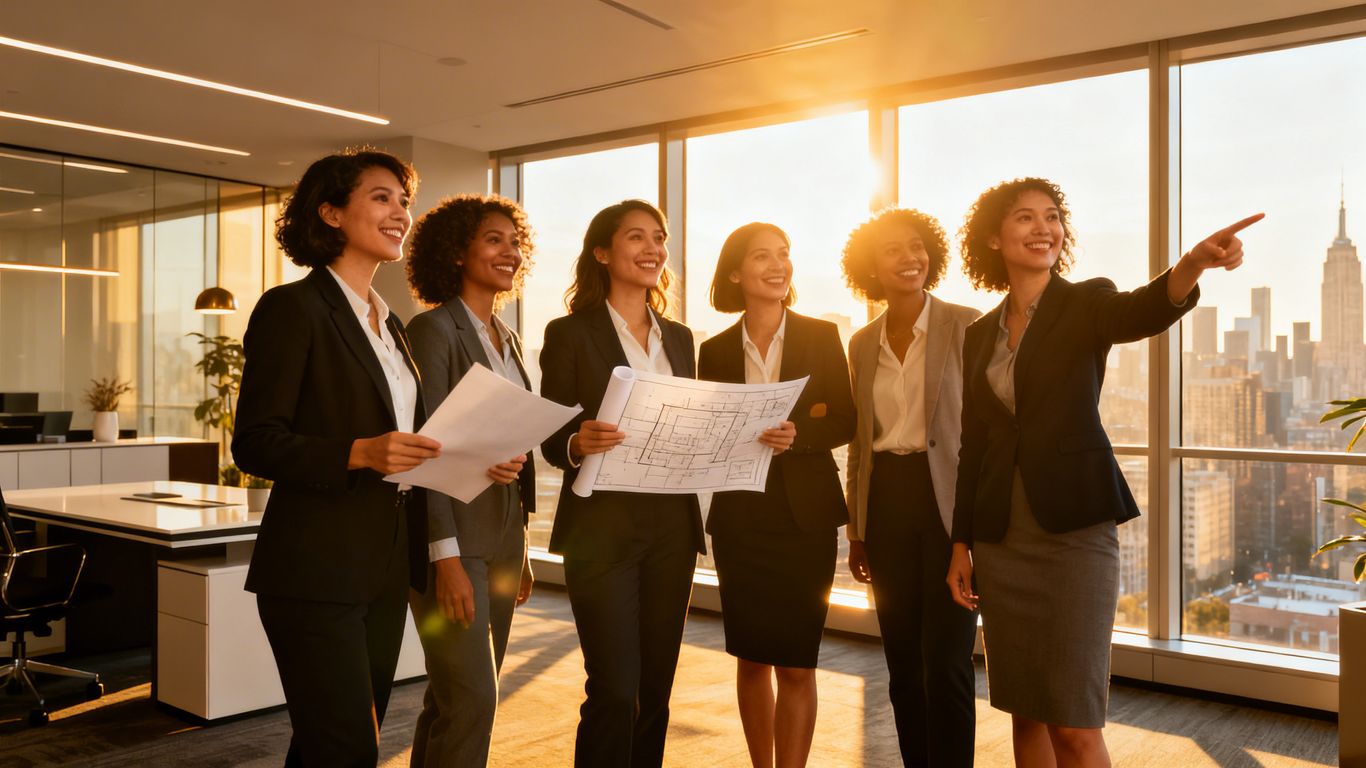 Women in real estate achieving success and breaking barriers.