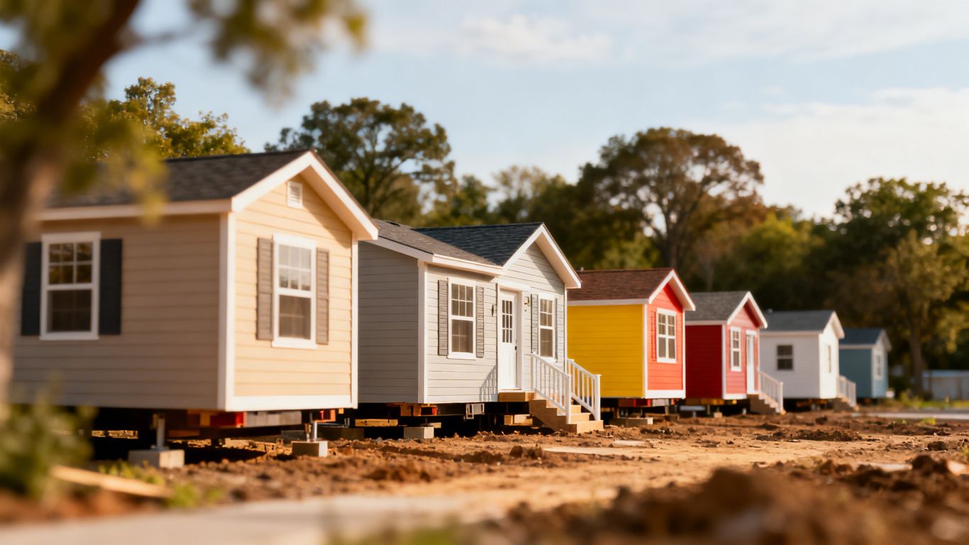 Relocated houses providing new homes for the shíshálh Nation.