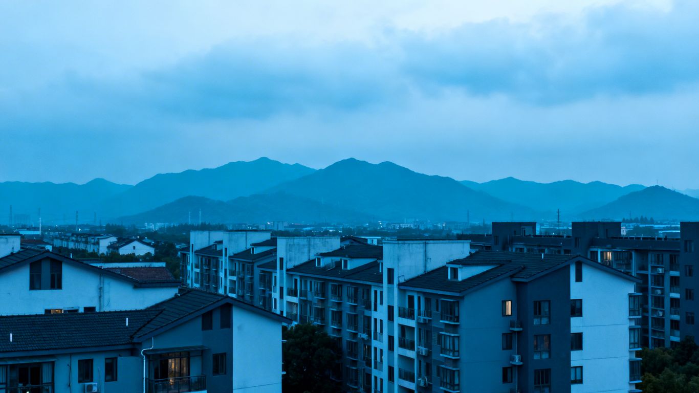 Vancouver cityscape with a cool, subdued color palette.