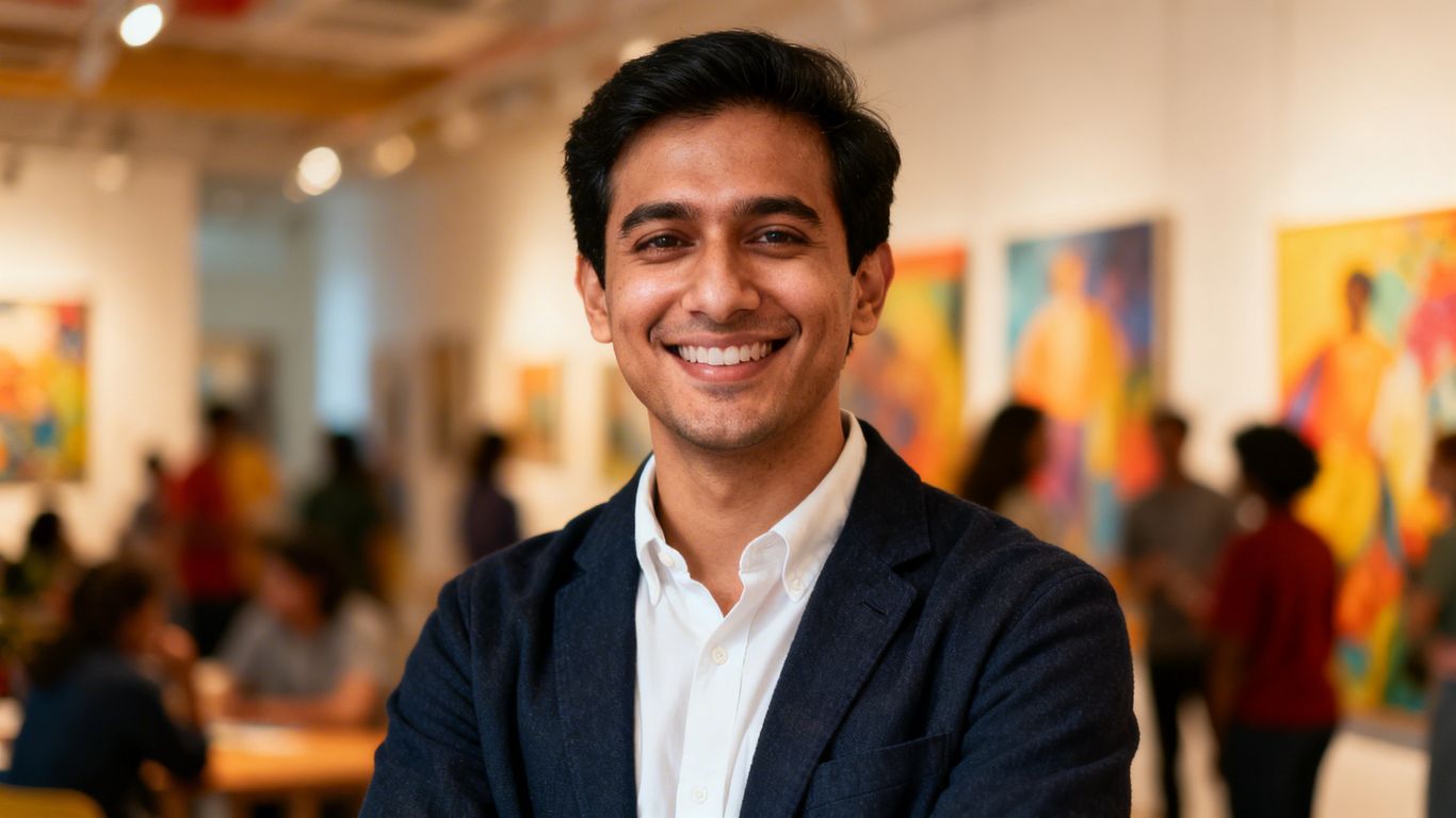 Portrait of Sid Koshul, community and arts advocate.