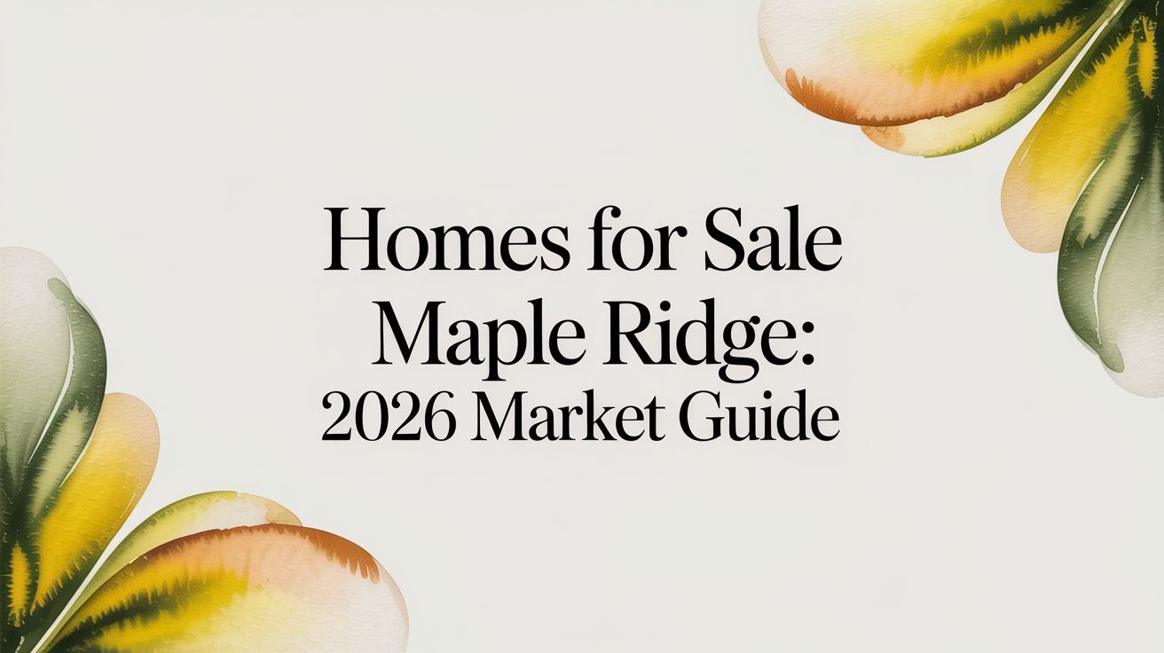 Homes for Sale Maple Ridge: 2026 Market Guide