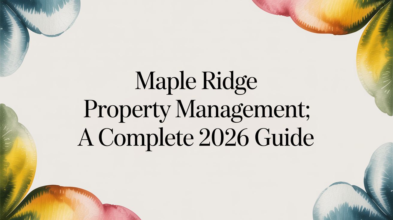 Maple Ridge Property Management: A Complete 2026 Guide