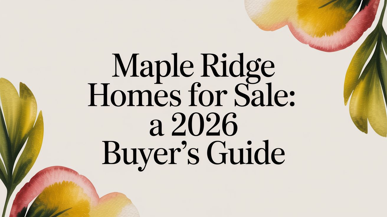 Maple Ridge Homes for Sale: A 2026 Buyer's Guide