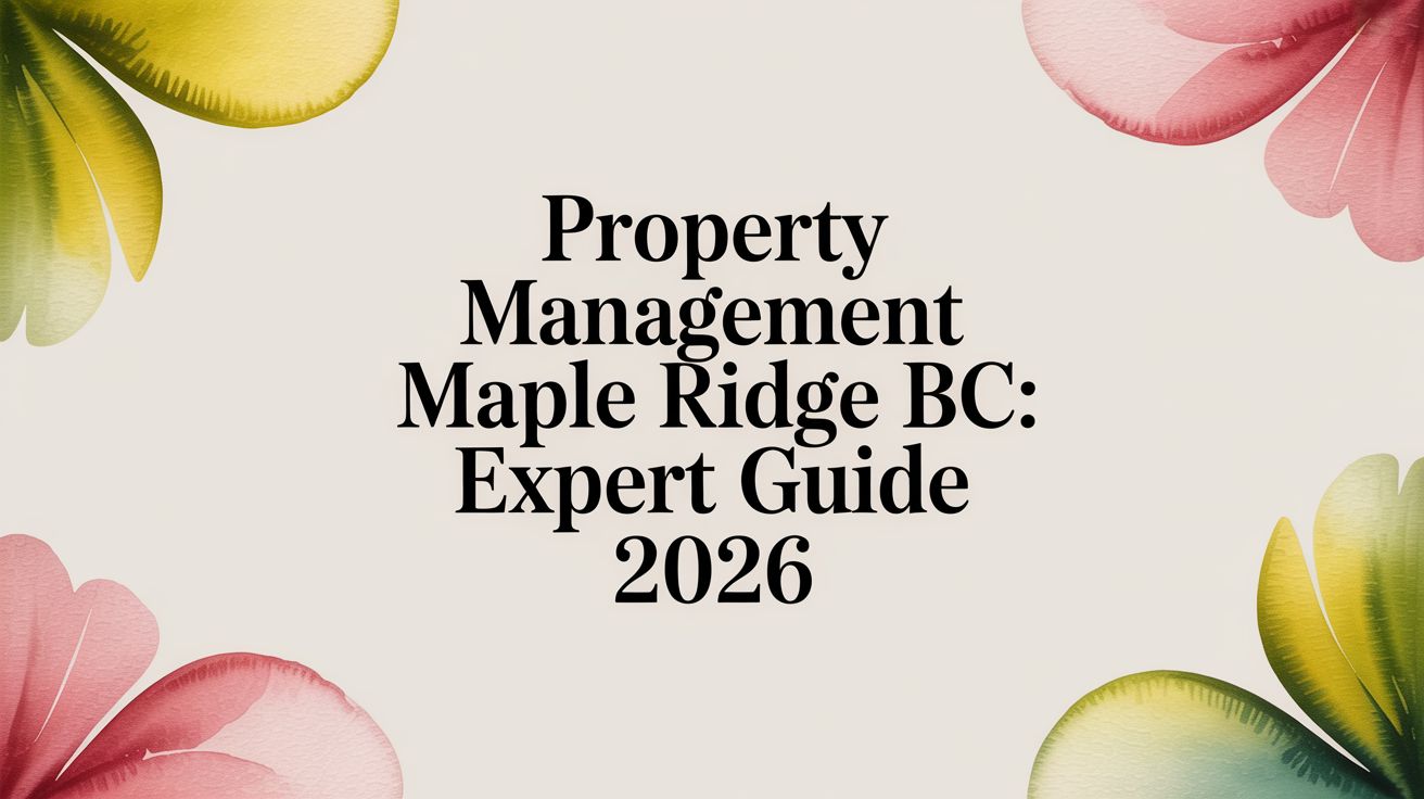 Property Management Maple Ridge BC: Expert Guide 2026