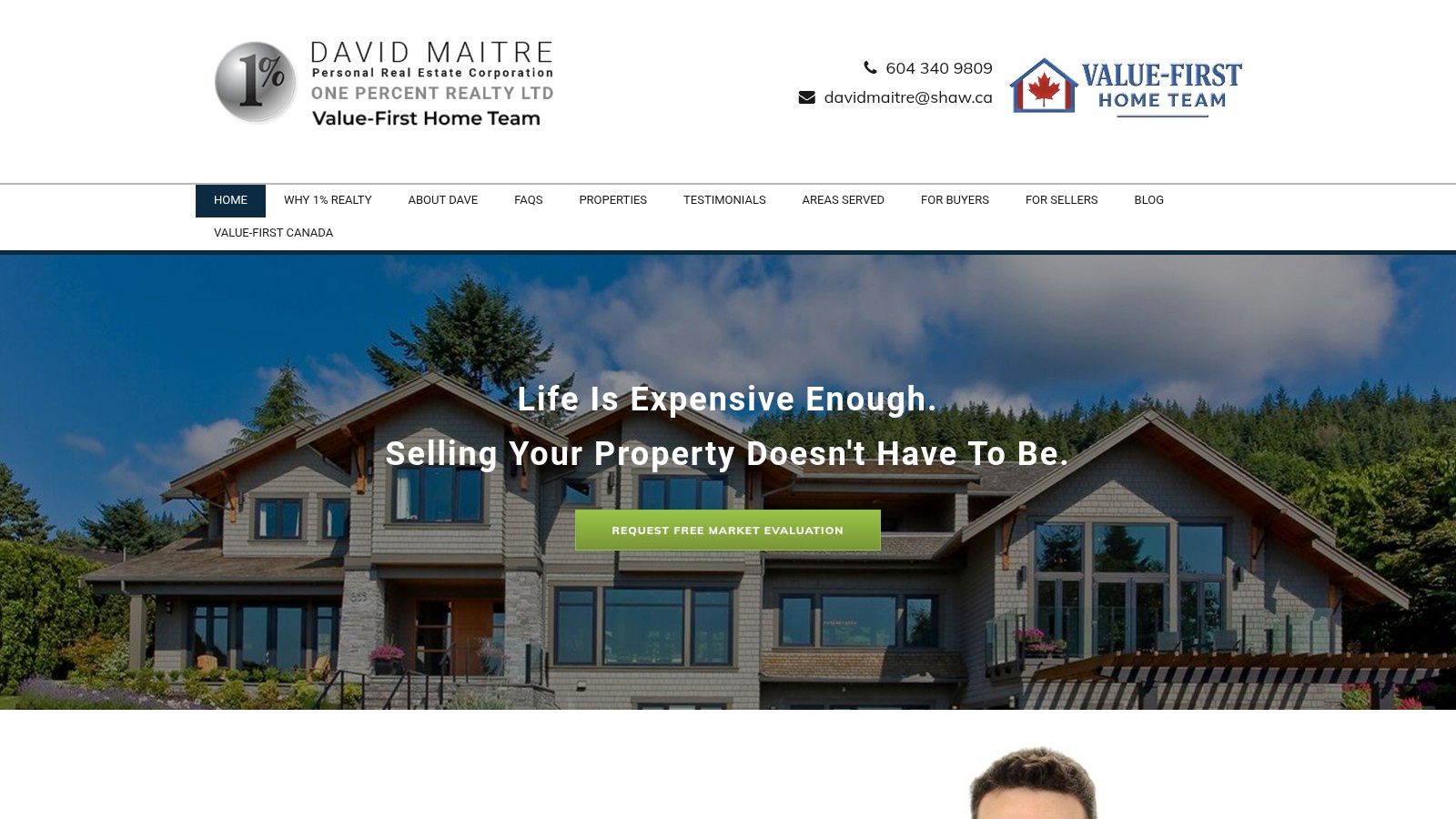David Maitre (One Percent Realty – Value-First Home Team)