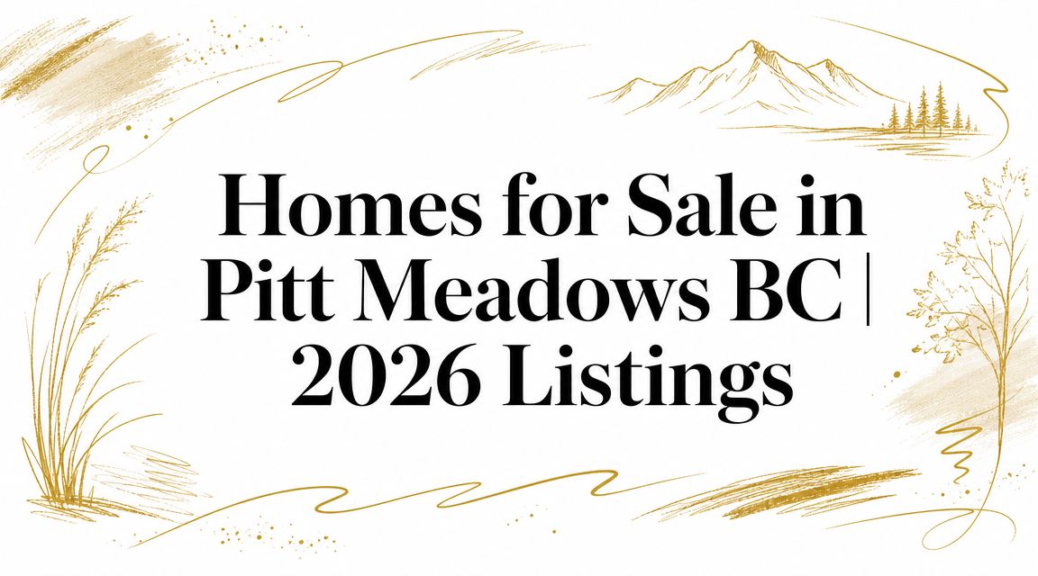 Homes for Sale in Pitt Meadows BC | 2026 Listings