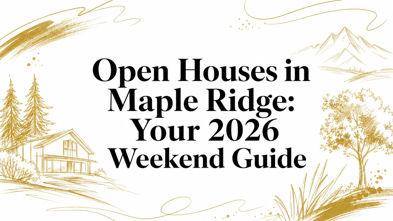 Open Houses in Maple Ridge: Your 2026 Weekend Guide