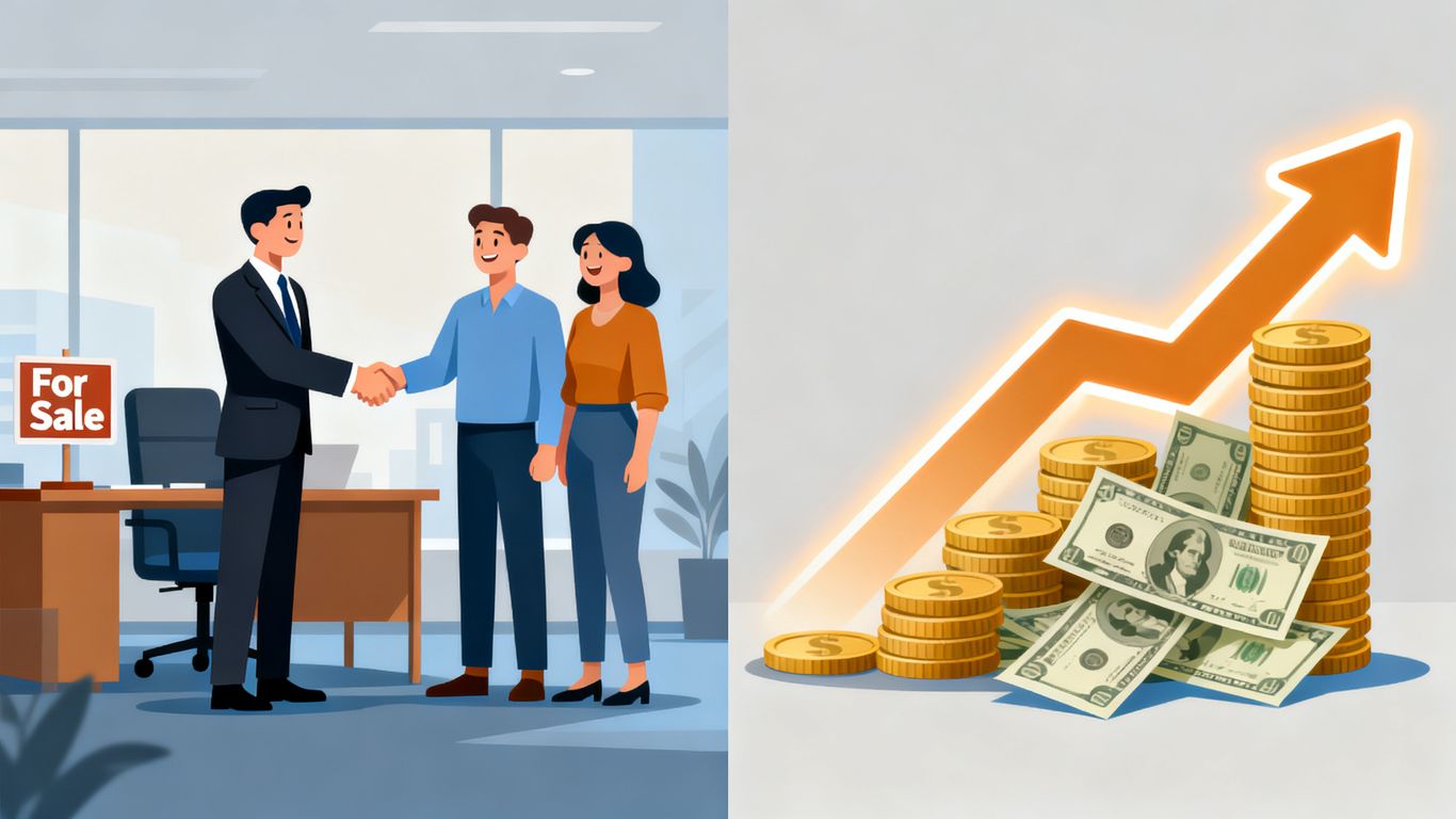 Realtor with growing savings and investments.