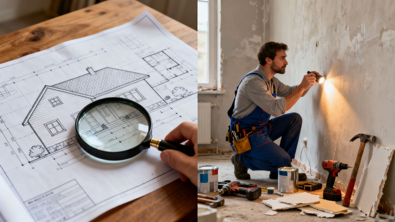 Home renovation and buying essentials inspection.